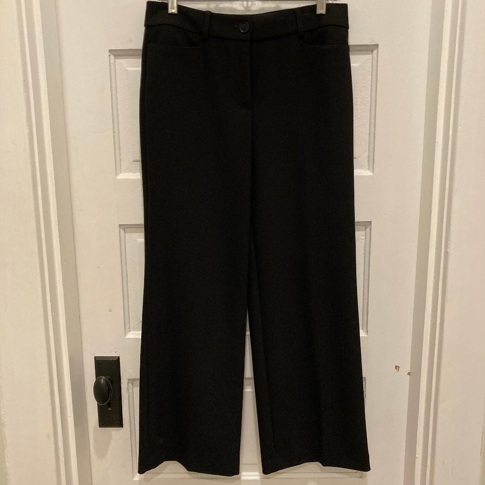 LOFT Black Wide-Leg Trousers - Picture 2 of 8
